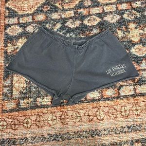 Brandy Melville Blue Los Angeles Shorts
